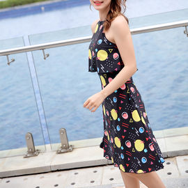 Superior quality girl floral prints swimsuit
