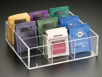 Popular Shape Acrylic  Boxes For Tea Bag