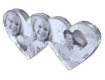 Heart Shape Acrylic Block Photo Frames With Good Fashion