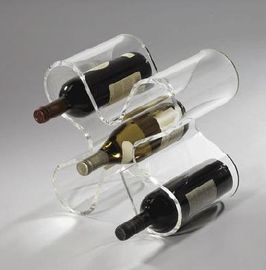Good Quality 5 Bottle Acryllic Wine Racks With Customer's Logo