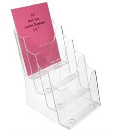 Leterature Display Stand Acrylic Organizer With Good Quality