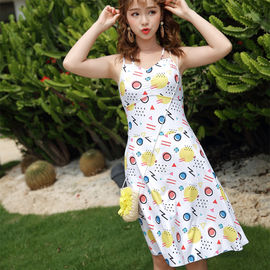 Free sample young girl beautiful print swimsuit