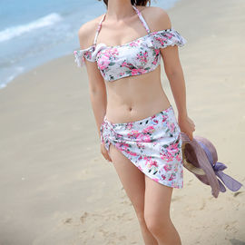 Factory supply ladies custom printed swimsuit