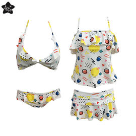 Custom Made White Bikini Swimwear For Mature Women