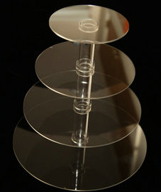 Grocery Acrylic Display Stands , Sturdy Cupcake / Dessert Tower