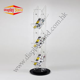 Double Sides 4 Floors Acrylic POP Display Shelf with 150CM height