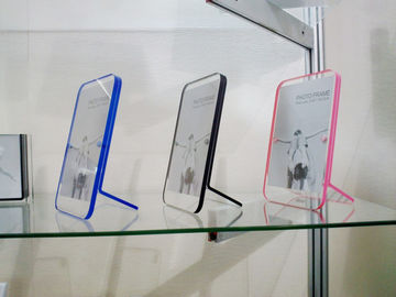 Transparent 2 Sided Acrylic Picture Frame For Home / Office , Screen Print