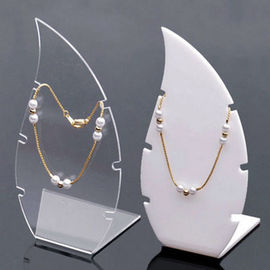 Transparent Acrylic Counter Jewelry Display Case Necklace Holder