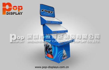 Retail Blue Cardboard Magazine Display With Eye-catching Artwork