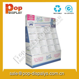 White Foldable Display Stands For Cosmetic With Varnish Coating
