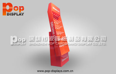 Recycle Hook Cardboard Display Stands , Plastic Pegable Display Rack