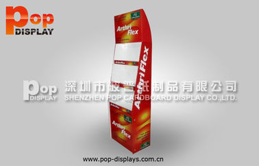  Supermarket Rack Type Cardboard Display Stands / Corrugated Cardboard Shelf For Battery