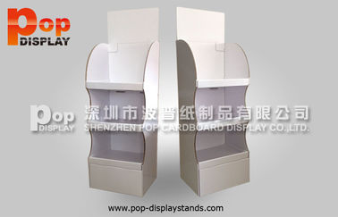 Recycable Cardboard Chocolate Display Stands Glossing Retail Shelving