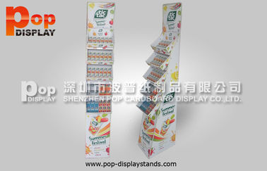 Supermarket Promotion Cardboard Floor Stand Paper Tictac Candy Display Shelves