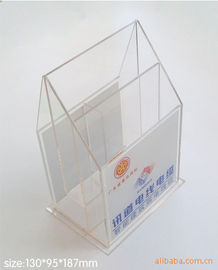 Hotel / Restaurant Transparent Acrylic Literature Display Stands With 0.8-12mm Thickness