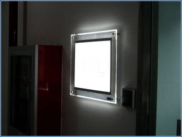 Desktop Acrylic Photo Frames Brochure Display Racks For Hotels / Restaurants