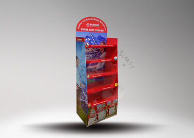 Custom 5 Levels Cardboard Retail Display Stands For Diet Magazine