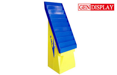 100% Recycle Magazine Display Racks , Paper Sturdy Portable Display Stands
