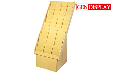 100% Recycle Magazine Display Racks , Paper Sturdy Portable Display Stands