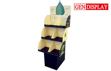 100% Recycle Magazine Display Racks , Paper Sturdy Portable Display Stands