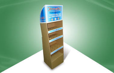 Adjustable Four Shelf Cardboard Display Stand for Caccum Cup