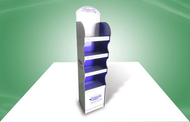 Easy - assemble Four Shelf Cardboard Display Stand Cardboard Shelf Display for Milk Products