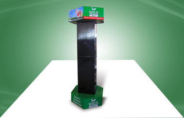 Eco-friendly Six Side Show Cardboard Floor Display Stands For Pet-wear Products