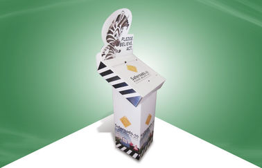 Retail Unique Paper Cardboard Free Standing Display Units with CMKY Offset Printing