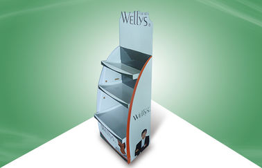 Adjustable Shelf POP Cardboard Display Cardboard Display Stand for Beauty Care Products