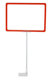 Advertising Magnetic Sign Holders , Metal Magnet Shelf Pop Poster Display Stand