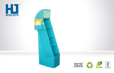 Custom Advertisement Cardboard Magazine Display Offset Printing Floor Standing