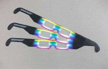 Red Cyan Paper Polarized 3D Glasses With 0.26mm Thickness Lenses