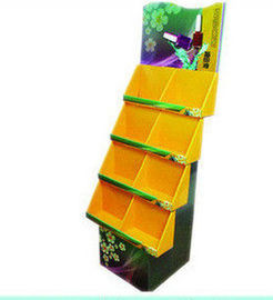 Eco-Friendly Corrugated Cardboard Floor Display Racks For Books / Magazine