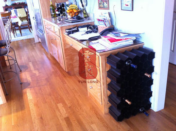 Aluminum Black Wine Display Stands , Hotel Custom Wine Racks
