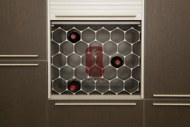 12 Bottle Beer Bottle Holder , Honeycomb Wine Display Stands