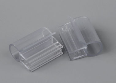 Sign Holder Clips with Wire Diameter In Shelf, Transparent PVC Clamp