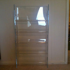 Rotating Acrylic Pop Display Cabinets With Silkscreen Printing / counter display rack