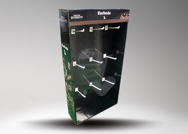Black Cardboard Powerwing PDQ Retail Shop Display Stands for Earbuds