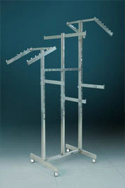 Six Arms Metal Used Clothing Display Stands For Commercial Malls