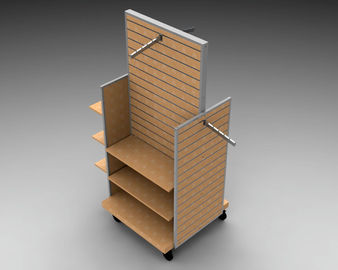 Practical Wooden Clothing Display Rack For Clothing Shop / Market
