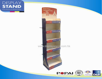 Wall Paper Retail Cardboard Display Stands , Christmas Gift Cards Shelf, Decoration Rack