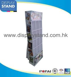 Floor CD Stand Cardboard Display Stands with Pockets For Music CD Disks