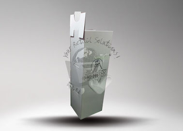 Advertising Grey Paper Corrugated Cardboard Stands Display With Lossy Lamination