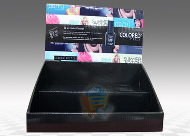 Table Top Cardboard Display Stand 2 Tiers for Cosmetics , foldable