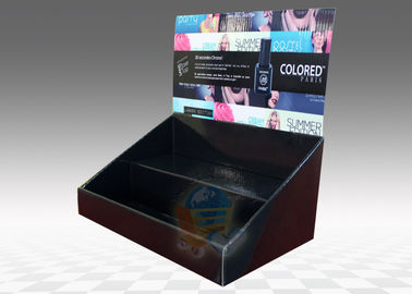 Table Top Cardboard Display Stand 2 Tiers for Cosmetics , foldable