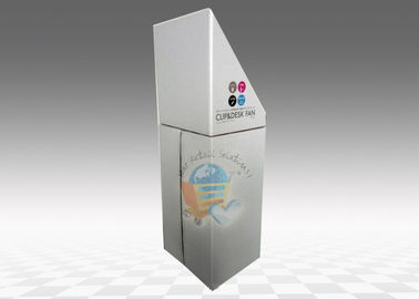 Shiny Coating Cup Cardboard Display Stand Retail Advertising