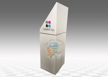 Shiny Coating Cup Cardboard Display Stand Retail Advertising