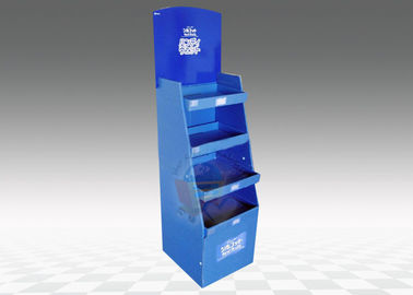 Free Standing Cardboard Display Stand 4 - layer With Top Header