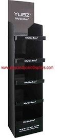 4 Tiers Strong Cardboard Display Stand With Offset Printing , Screen Printing