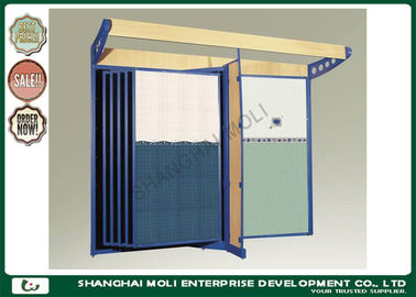 Modern floor standing double sided tile display stand racks for indoor showroom